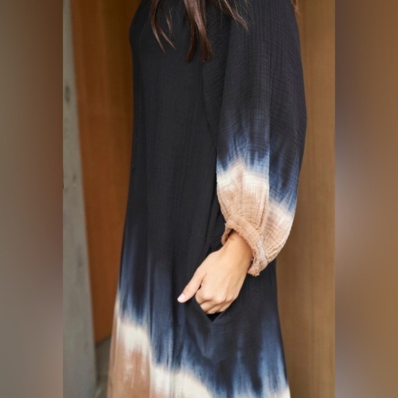 Ocean+Main Los Angeles 100% Cotton Gauze Kaftan Size L/XL Pit 21 - Picture 7 of 17